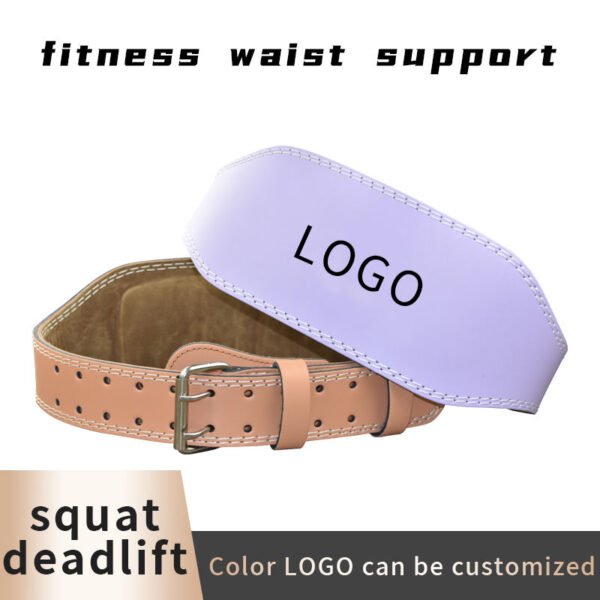 leather weightlifting belt – durable powerlifting support