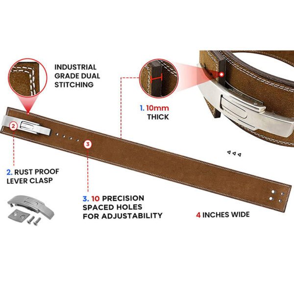 neoprene weightlifting belt – lightweight & comfortable