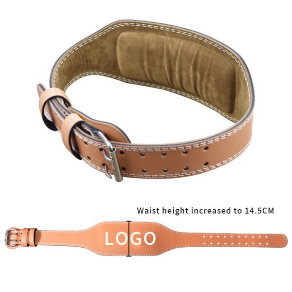 leather weightlifting belt – durable powerlifting support
